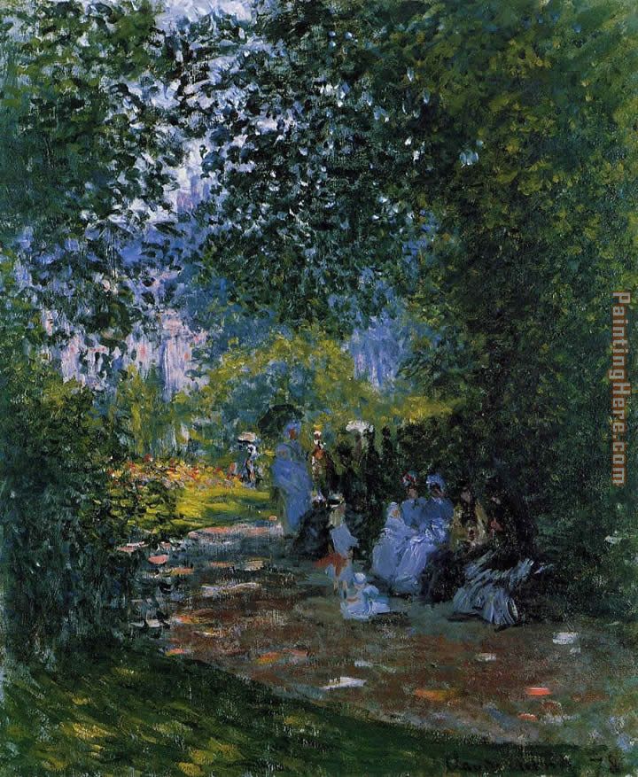 The Parc Monceau Paris 3 painting - Claude Monet The Parc Monceau Paris 3 art painting